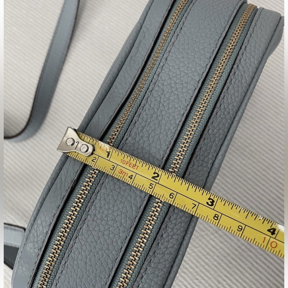 Kate Spade NWT Lt blue Mulberry Street Darian Double Zip Leather Crossbody Bag - Picture 4 of 13